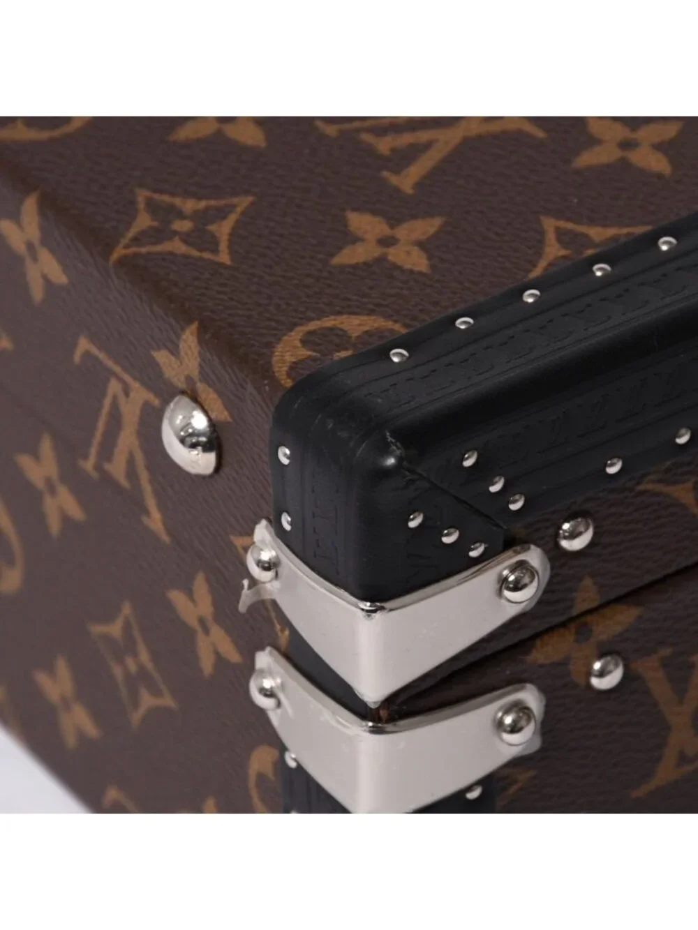 Louis Vuitton Special Order Trunk Case 45 President Monogram Illusion Brown